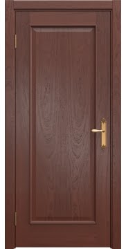 Межкомнатная дверь SK005 (шпон красное дерево / глухая) — 5038