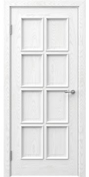 Ульяновская межкомнатная дверь, дверные наличники, SK016 (шпон ясень белый)
