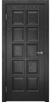 Межкомнатная дверь SK017 (шпон ясень черный) — 6046