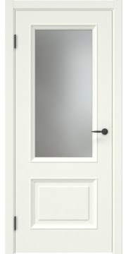 Дверь филенчатая, SK024 (эмаль RAL 9010, со стеклом)
