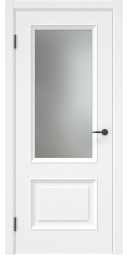 Дверь филенчатая, SK024 (эмаль белая, со стеклом)