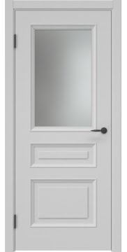 Межкомнатная дверь SK001 (эмаль серая, матовое стекло) — 5002