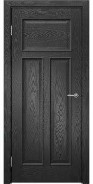 Межкомнатная дверь SL001 (шпон ясень черный) — 6082