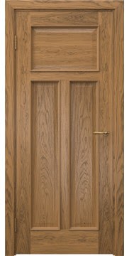 Межкомнатная дверь SL001 (шпон дуб античный с патиной) — 6070