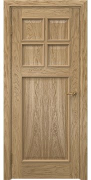 Межкомнатная дверь, SL004 (натуральный шпон дуба, глухая)
