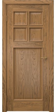 Межкомнатная дверь SL004 (шпон дуб античный с патиной) — 6105