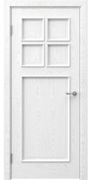 Дверь межкомнатная, SL004 (шпон ясень белый)