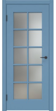 Межкомнатная дверь, ZK022 (эмаль RAL 5024, со стеклом)