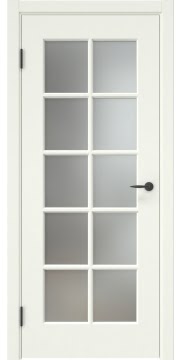 Дверь в стиле неоклассика, ZK022 (эмаль RAL 9010, со стеклом)
