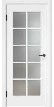 Дверь для комнаты, ZK022 (эмаль белая, со стеклом)