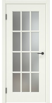 Дверь межкомнатная, ZK023 (эмаль RAL 9010, со стеклом)