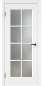Дверь межкомнатная, ZK024 (эмаль белая, со стеклом)