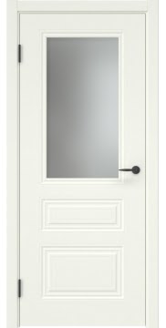 Дверь в стиле неоклассика, ZK029 (эмаль RAL 9010, со стеклом)