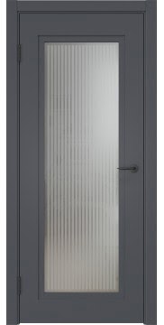 Межкомнатная дверь ZK030 (эмаль графит, матовое стекло) — 6493