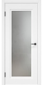 Межкомнатная дверь ZK030 (эмаль белая, матовое стекло) — 6490