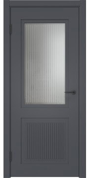 Межкомнатная дверь ZK031 (эмаль графит, матовое стекло) — 6501