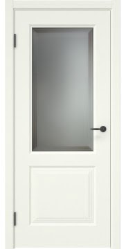 Дверь в стиле неоклассика, ZK033 (эмаль RAL 9010, со стеклом)
