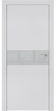 Межкомнатная дверь, ZM003 ( светло-серый, алюминиевая кромка)