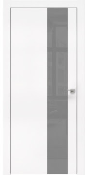 Межкомнатная дверь ZM005 (экошпон белый / лакобель серый) — 0857