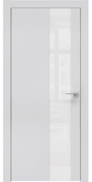 Межкомнатная дверь ZM005 (экошпон светло-серый / лакобель белый) — 0850