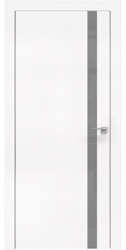 Межкомнатная дверь ZM007 (экошпон белый / лакобель серый) — 0900