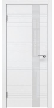 Межкомнатная дверь ZM009 (эмаль белая / лакобель белый)