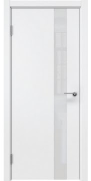 Межкомнатная дверь ZM012 (эмаль белая, лакобель белый) — 5333