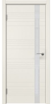 Межкомнатная дверь ZM014 (эмаль слоновая кость, лакобель белый) — 5361