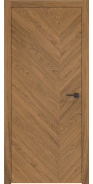 Стильная дверь, шпон натуральный разнонаправленный (премиум класс):  ZM048 (дуб античный с патиной)