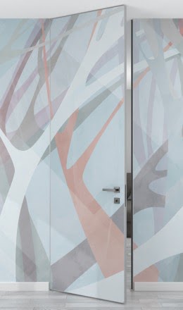 Дверь скрытого монтажа invisible, толщина полотна 60 мм, ZM079 (высокая под покраску и обои, с алюминиевой кромкой)