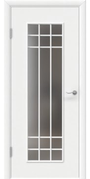 Ламинированная дверь эконом-класса, Стелла (белая, сатинат)